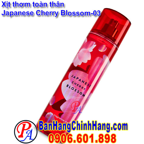 Xịt Thơm Toàn Thân Bath & Body Works Japanese Cherry Blossom Fine Fragrance Mist.