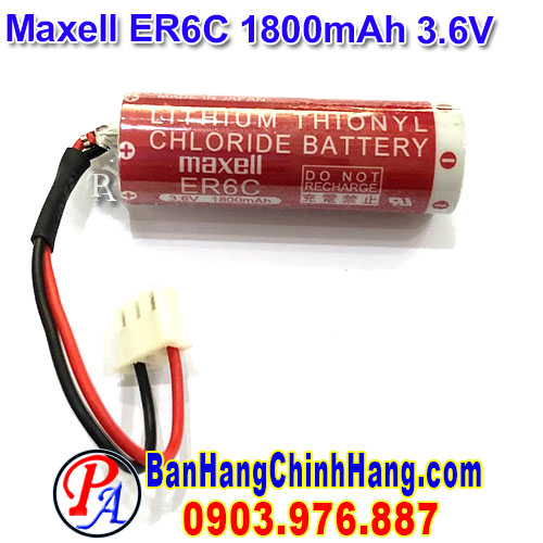 Pin Lithium PLC-CNC Maxell ER6C 1800mAh 3.6V
