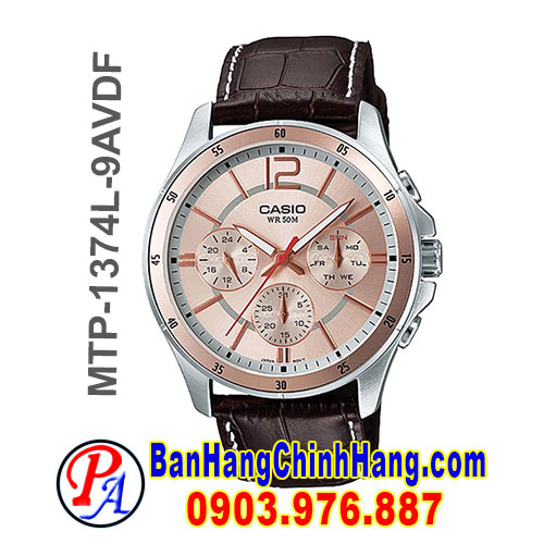 Đồng Hồ Casio Nam MTP-1374L-9AVDF dây da