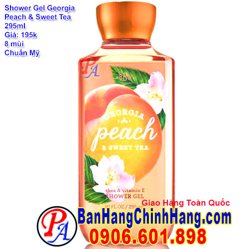 Gel Tắm Bath & Body Works Georgia Peach & Sweet Tea Shower Gel 