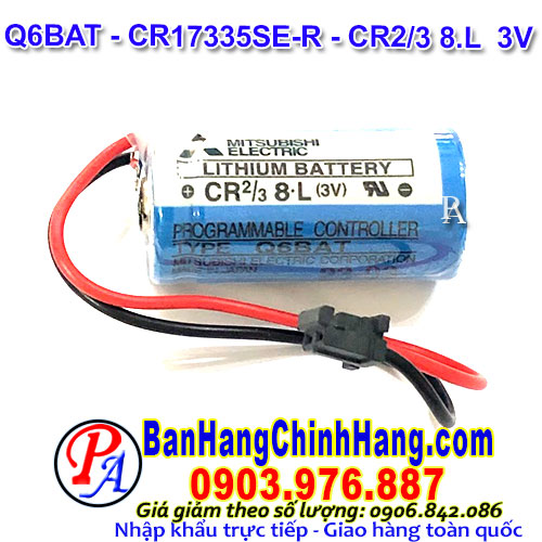 Pin Lithium PLC-CNC Mitsubishi CR17335SE-R Q6BAT 1800mAh 3V