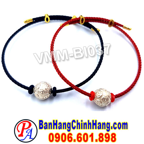 Vòng Phong Thủy May Mắn Charm Bạc 925 Bi Đồng Tiền VMM-BI037