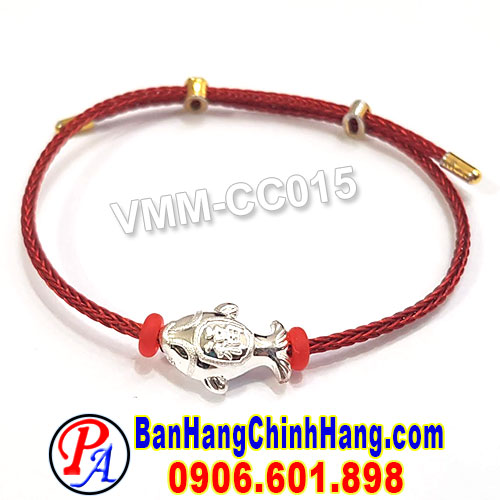 Vòng Phong Thủy May Mắn Charm Cá Chép Bạc 925 VMM-CC015