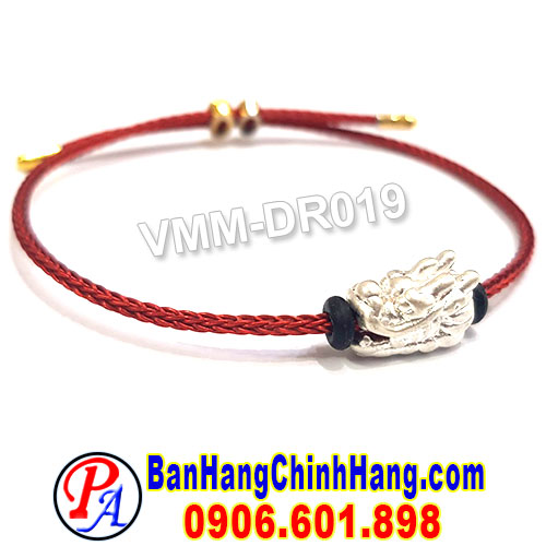 Vòng Phong Thủy May Mắn Charm Rồng Bạc 925 VMM-DR019