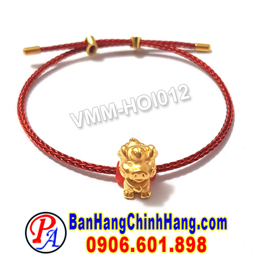 Vòng Phong Thủy May Mắn Charm Bạc 925 Tuổi Hợi VMM-HOI012