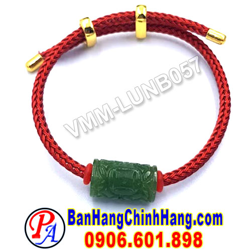 Vòng Phong Thủy May Mắn Lu Thống Ngọc Bích VMM-LUNB057