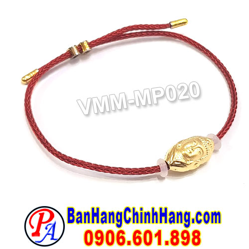 Vòng Phong Thủy May Mắn Charm Bạc 925 Mặt Phật A Di Đà VMM-MP020