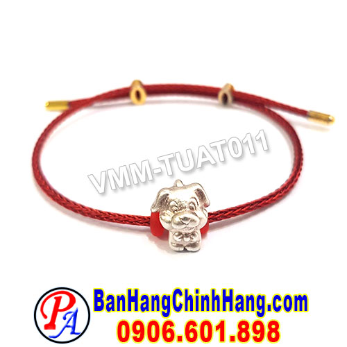 Vòng Phong Thủy May Mắn Charm Bạc 925 Tuổi Tuất VMM-TUAT011